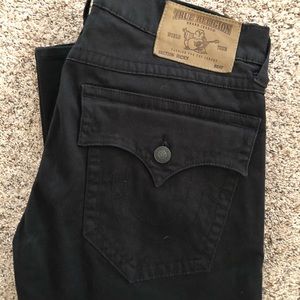 Men’s True Religion Black Straight Leg Jeans